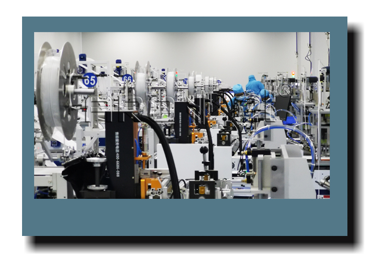 Z6尊龙凯时UV喷码机与一次性口罩机组合出产线